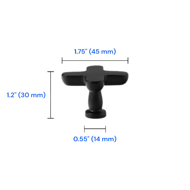 Plus Minus Symbol Cabinet Knobs, Solid Brass, Modern Kitchen Hardware