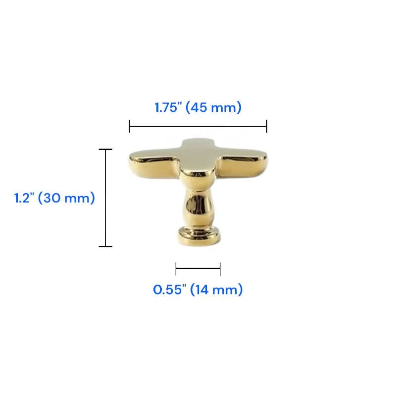 Plus Minus Symbol Cabinet Knobs, Solid Brass, Modern Kitchen Hardware