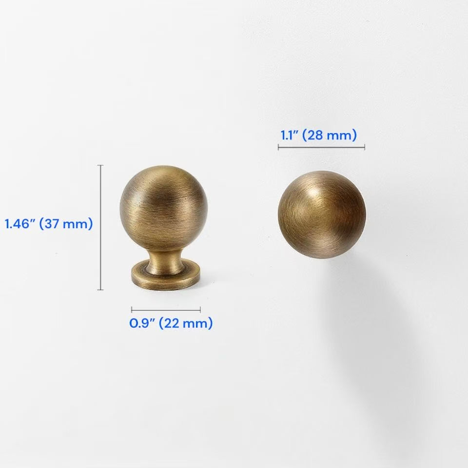 Aged Bronze Cabinet Handles, Solid Brass, Vintage Look Vanity Pulls, Retro Kitchen Hardware