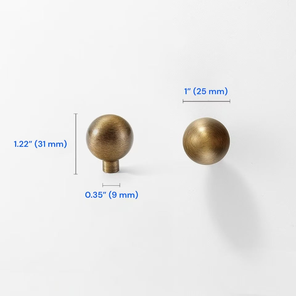 Aged Bronze Cabinet Handles, Solid Brass, Vintage Look Vanity Pulls, Retro Kitchen Hardware