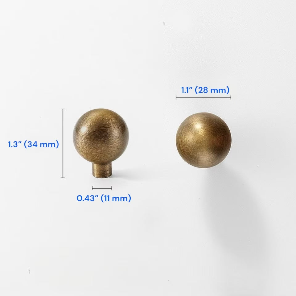Aged Bronze Cabinet Handles, Solid Brass, Vintage Look Vanity Pulls, Retro Kitchen Hardware