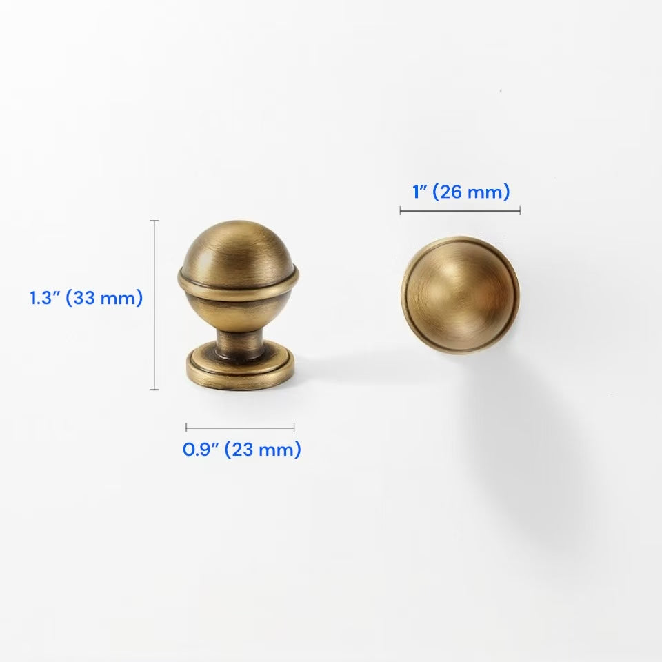 Aged Bronze Cabinet Handles, Solid Brass, Vintage Look Vanity Pulls, Retro Kitchen Hardware
