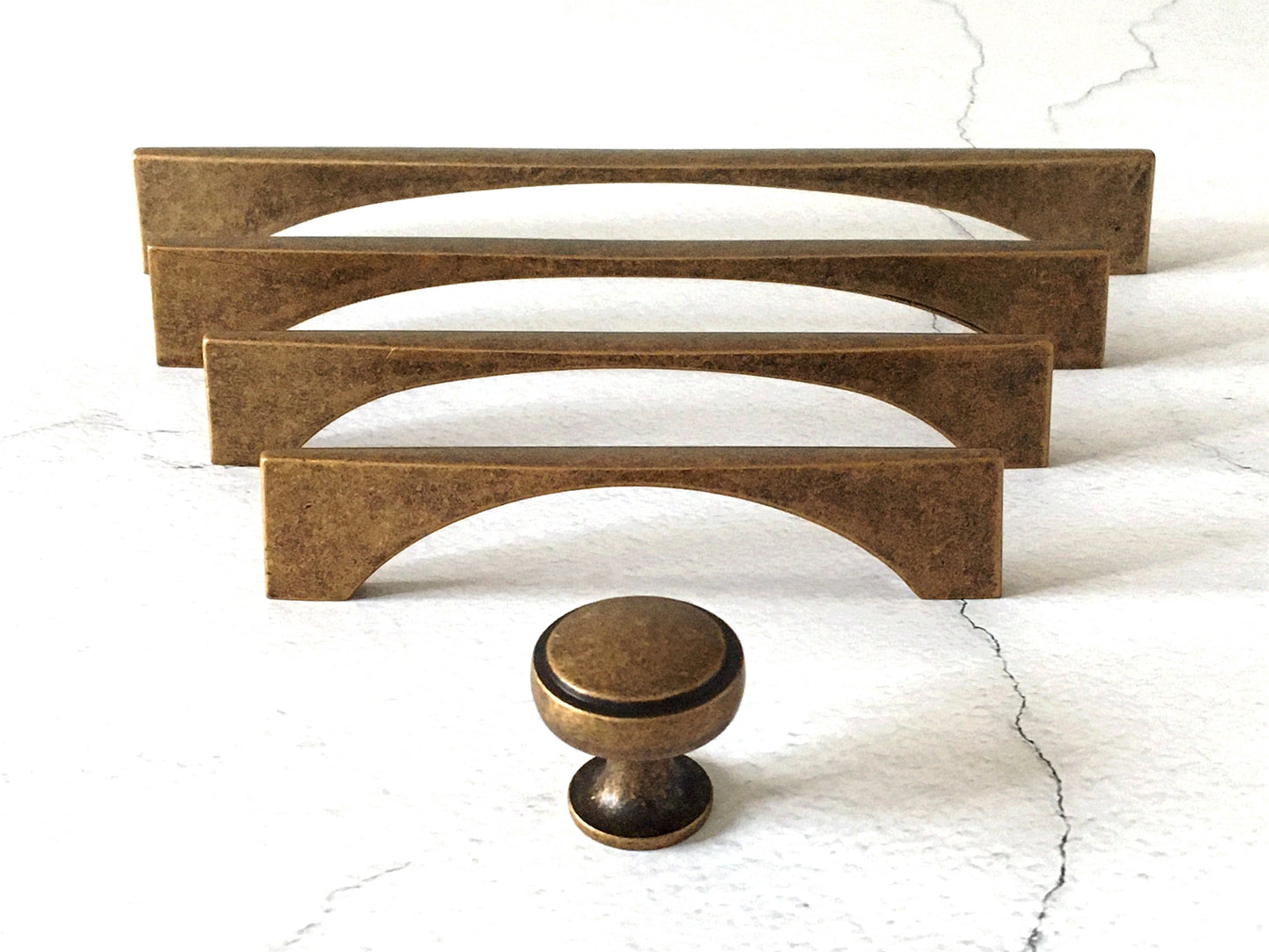 Antique Bronze Drawer Pull, Kitchen Cabinet Handle, Rustic Retro Hardware