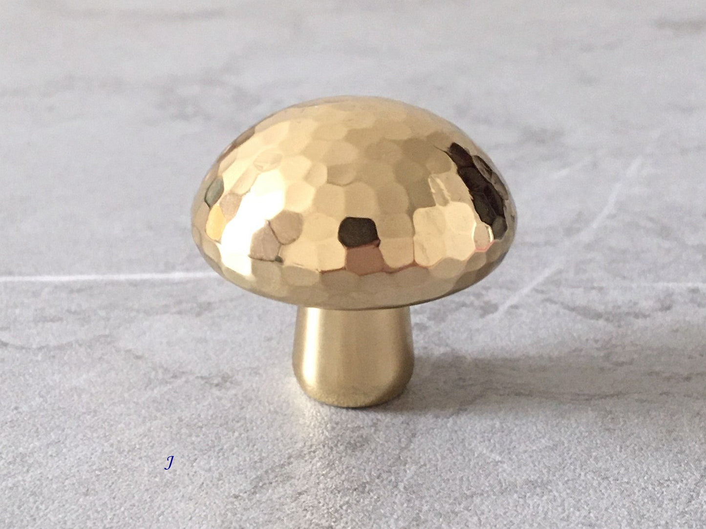 Hammered Gold Brass Drawer Knob, Ball / Tapered / Mushroom Cabinet Door Pull