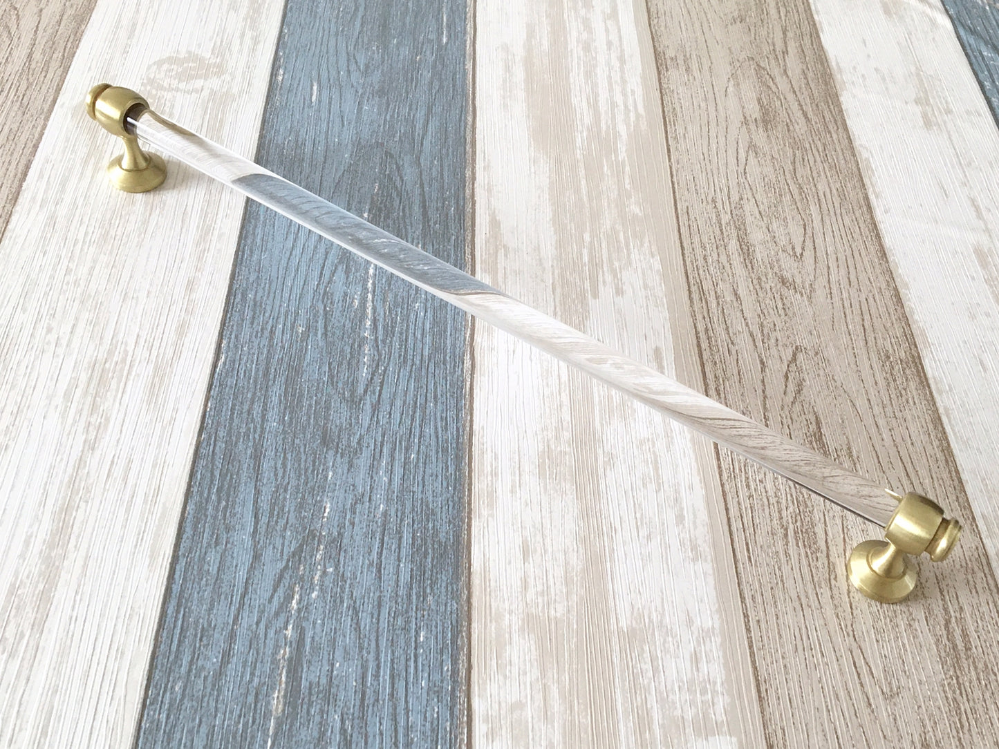 Acrylic Drawer Pulls, Lucite Cabinet Handles, Brushed Gold Clear, Kitchen Hardware