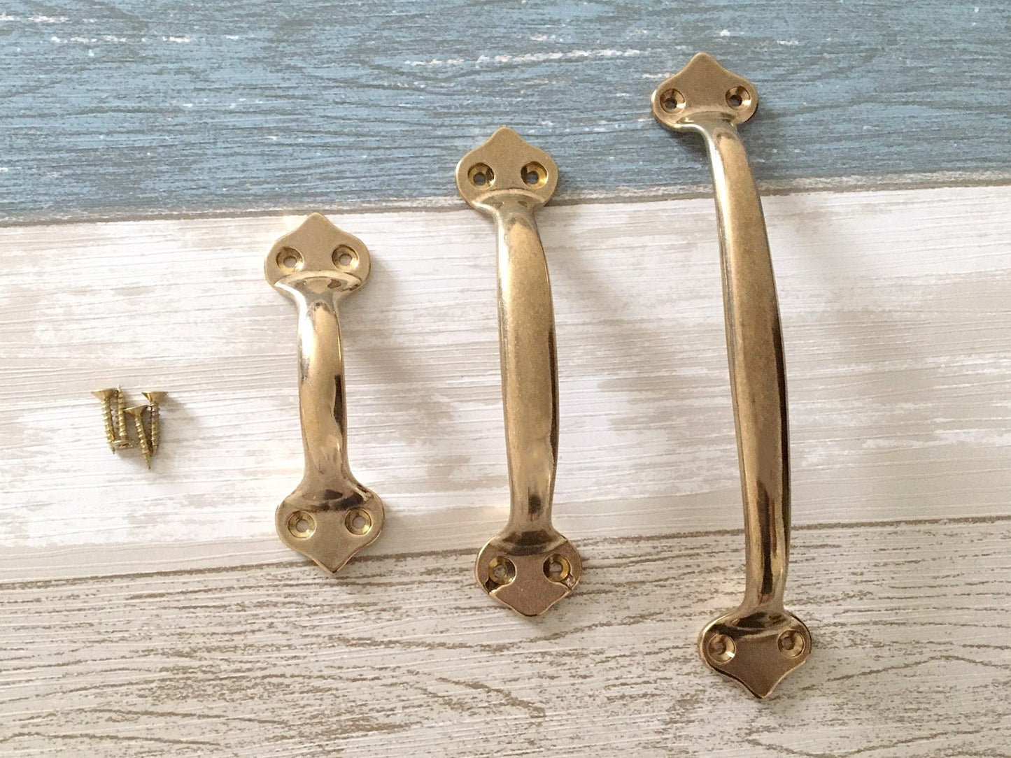 Unlaquered Brass Cabinet Pulls | Lynns Graceland Hardware