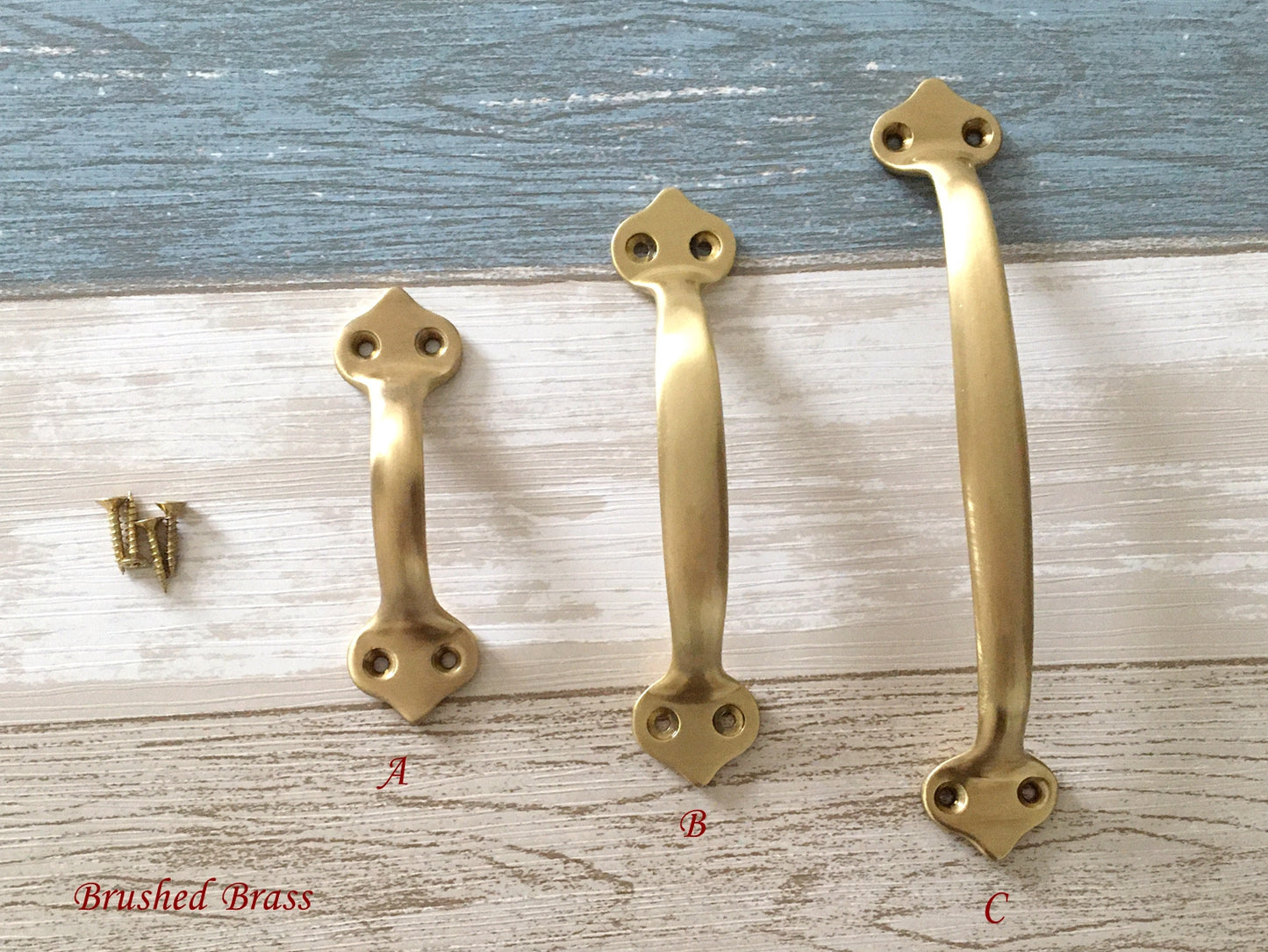 Unlaquered Brass Cabinet Pulls | Lynns Graceland Hardware