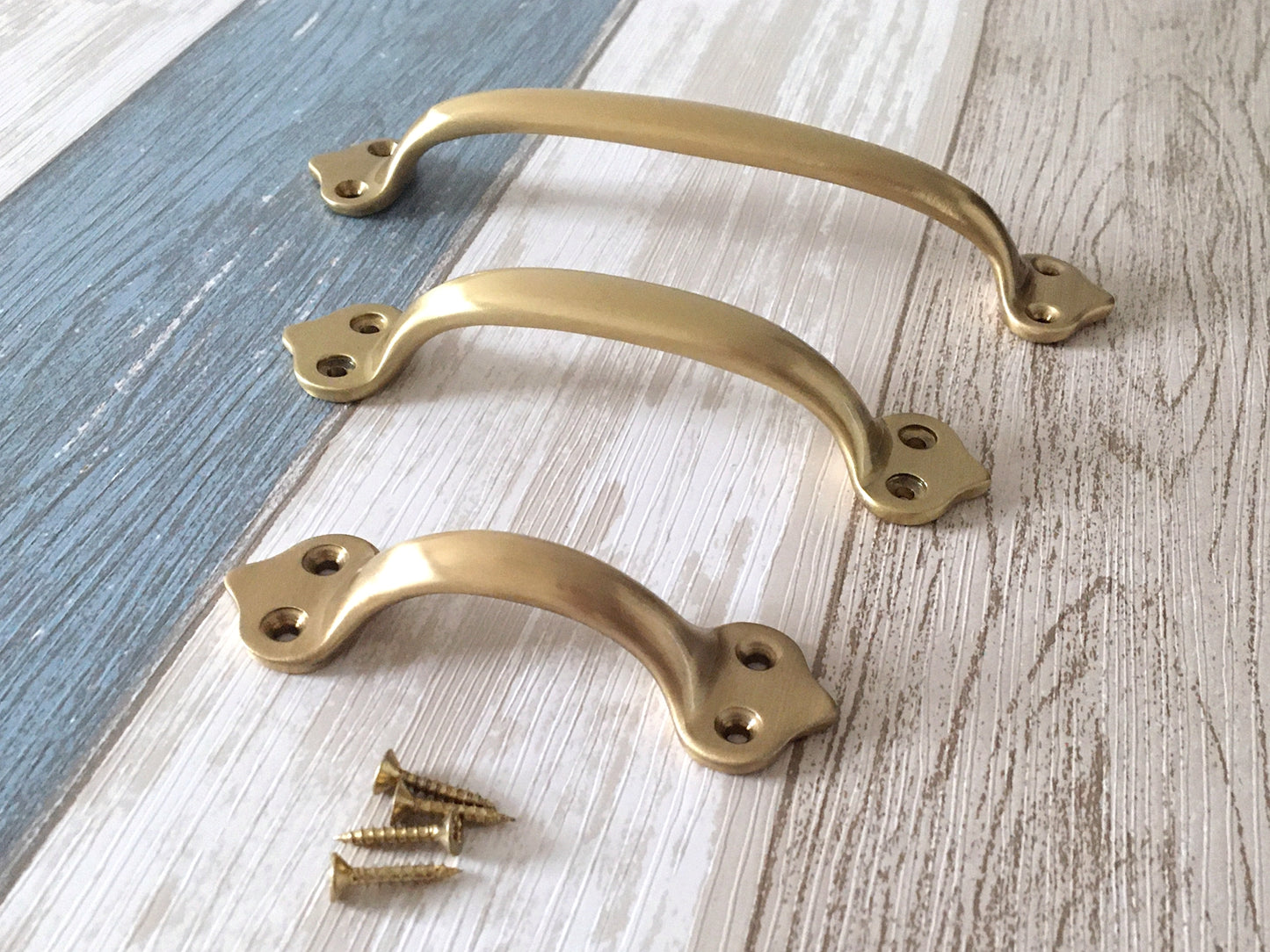 Unlaquered Brass Cabinet Pulls | Lynns Graceland Hardware
