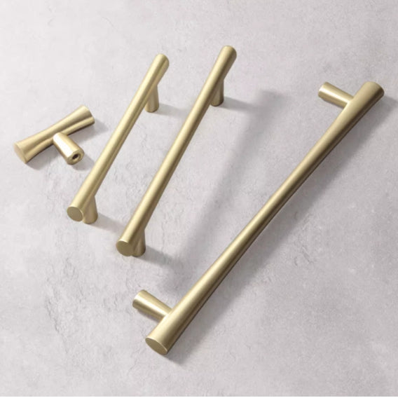 Cabinet Pulls, T-shaped Knob, Drawer Handles, Kitchen Hardware, Brushed Gold, Matte Black, Antique Bronze