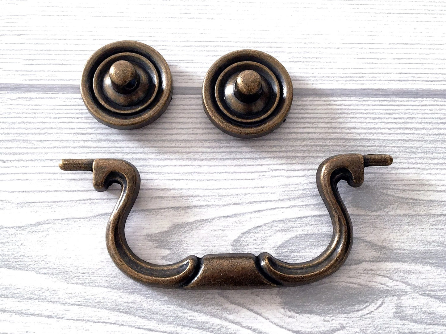 4" Vintage Style Drawer Pull Bail Handles Antique Bronze