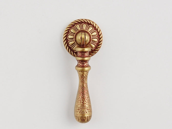 Pendant Drop Drawer Pulls, Solid Brass, Teardrop Cabinet Knobs, Dresser Hardware