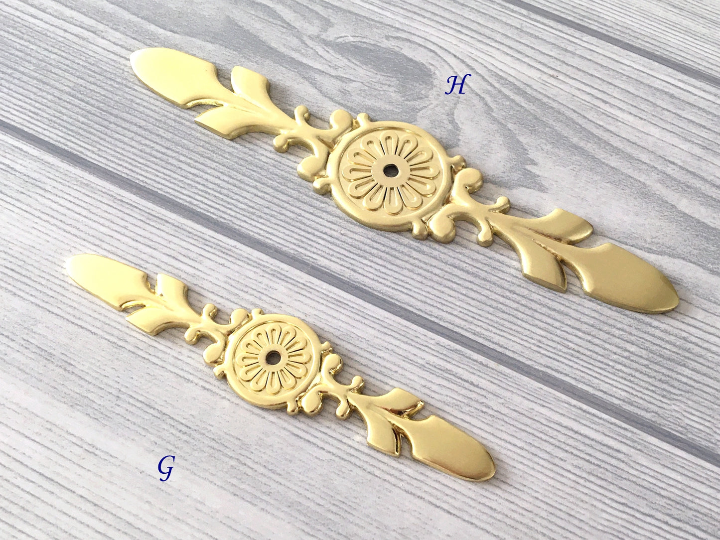 Cabinet Disc Knob with Backplate - Brushed Gold