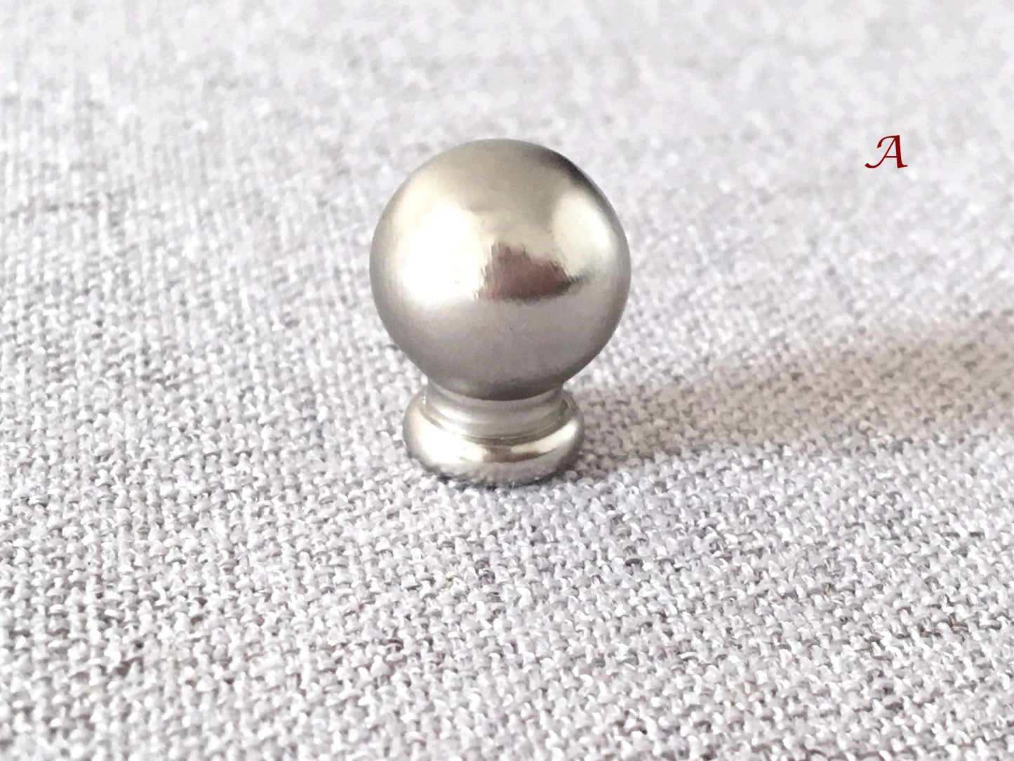 Small Nickel Cabinet Knob, Tiny Silver Drawer Pull, Jewelry Box Knob