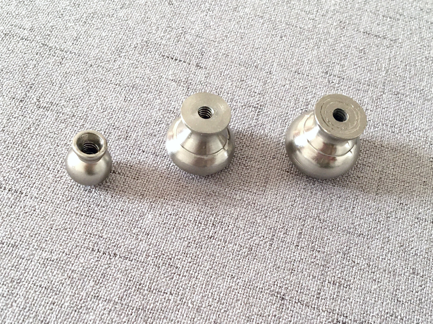 Small Nickel Cabinet Knob, Tiny Silver Drawer Pull, Jewelry Box Knob