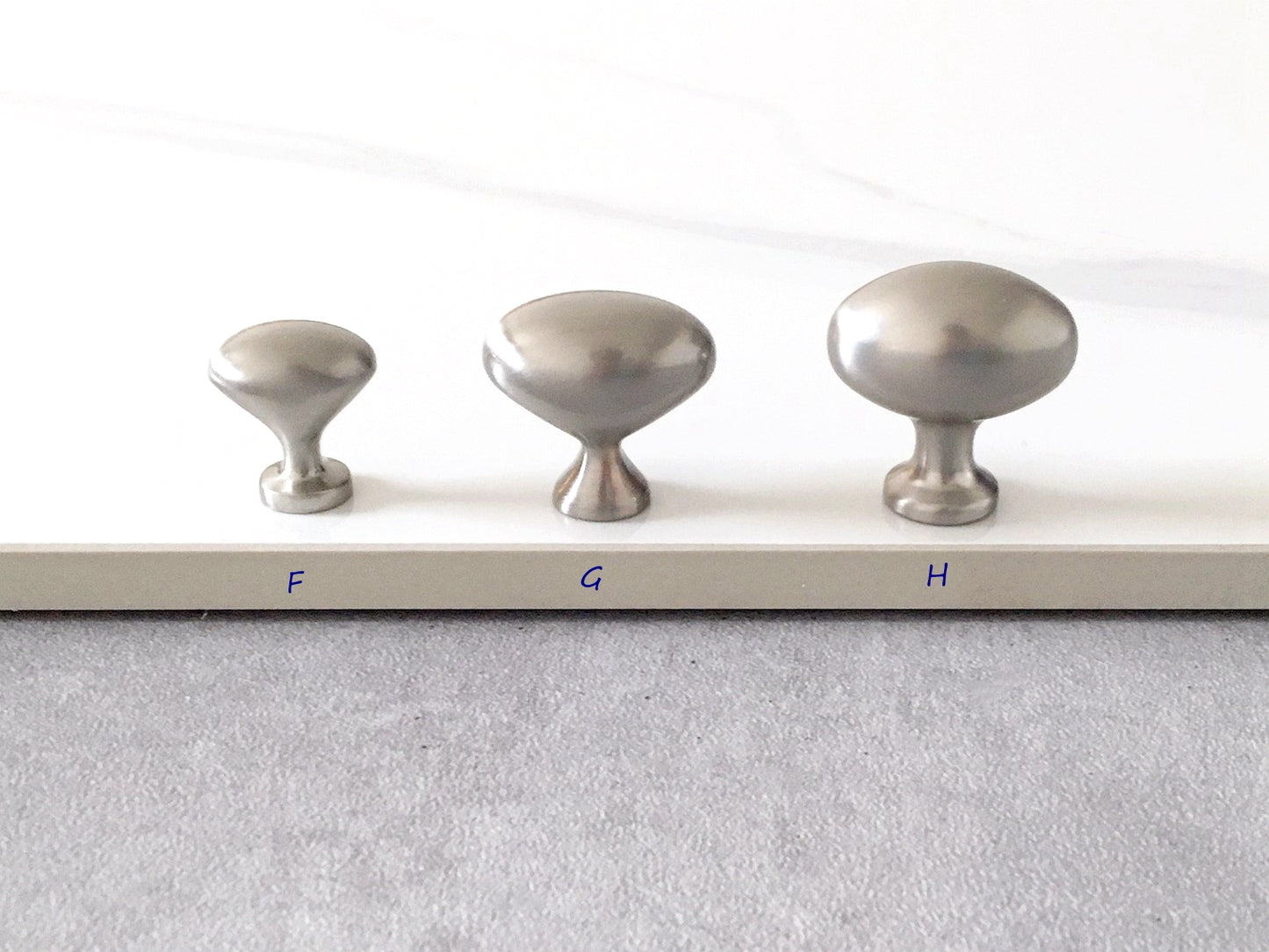Nickel Round Drawer Knobs, Zinc Alloy & Stainless Steel, Minimal Cabinet Hardware