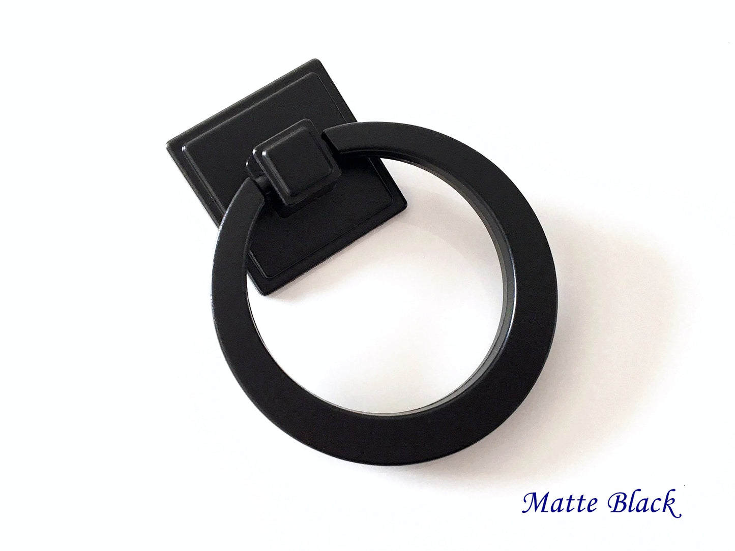 2.1" Diameter Large Drop Ring Cabinet Pulls - 5 Finishes