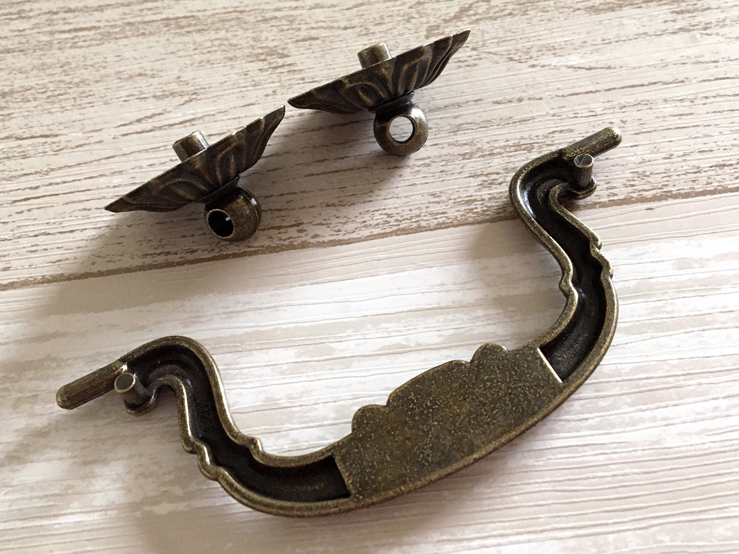 3.75" Bail Drawer Pull Handles Antique Bronze Drop Handle Vintage Style