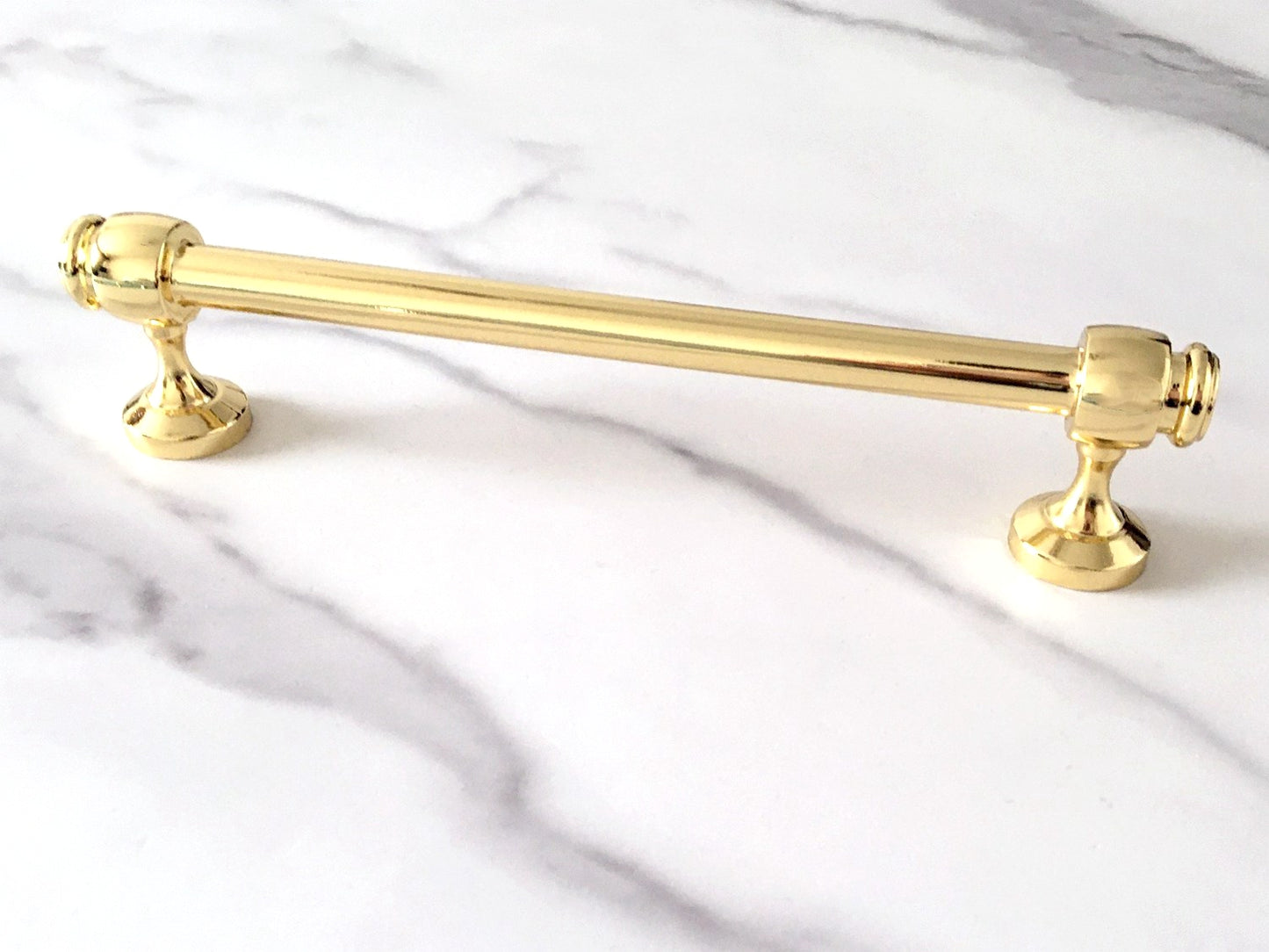 3" 3.5" 6" Polished Gold Cabinet Handle, Cup Drawer Pull, Kitchen Hardware