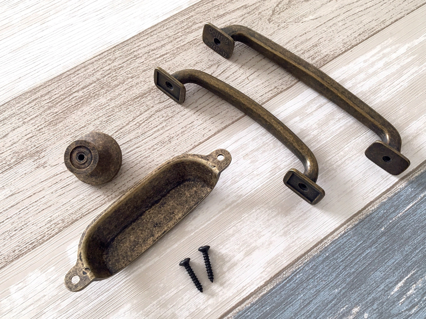 4" 5" Antique Bronze Cabinet Handle, 3.75" Cup Drawer Pull, Rustic Kitchen Hardware