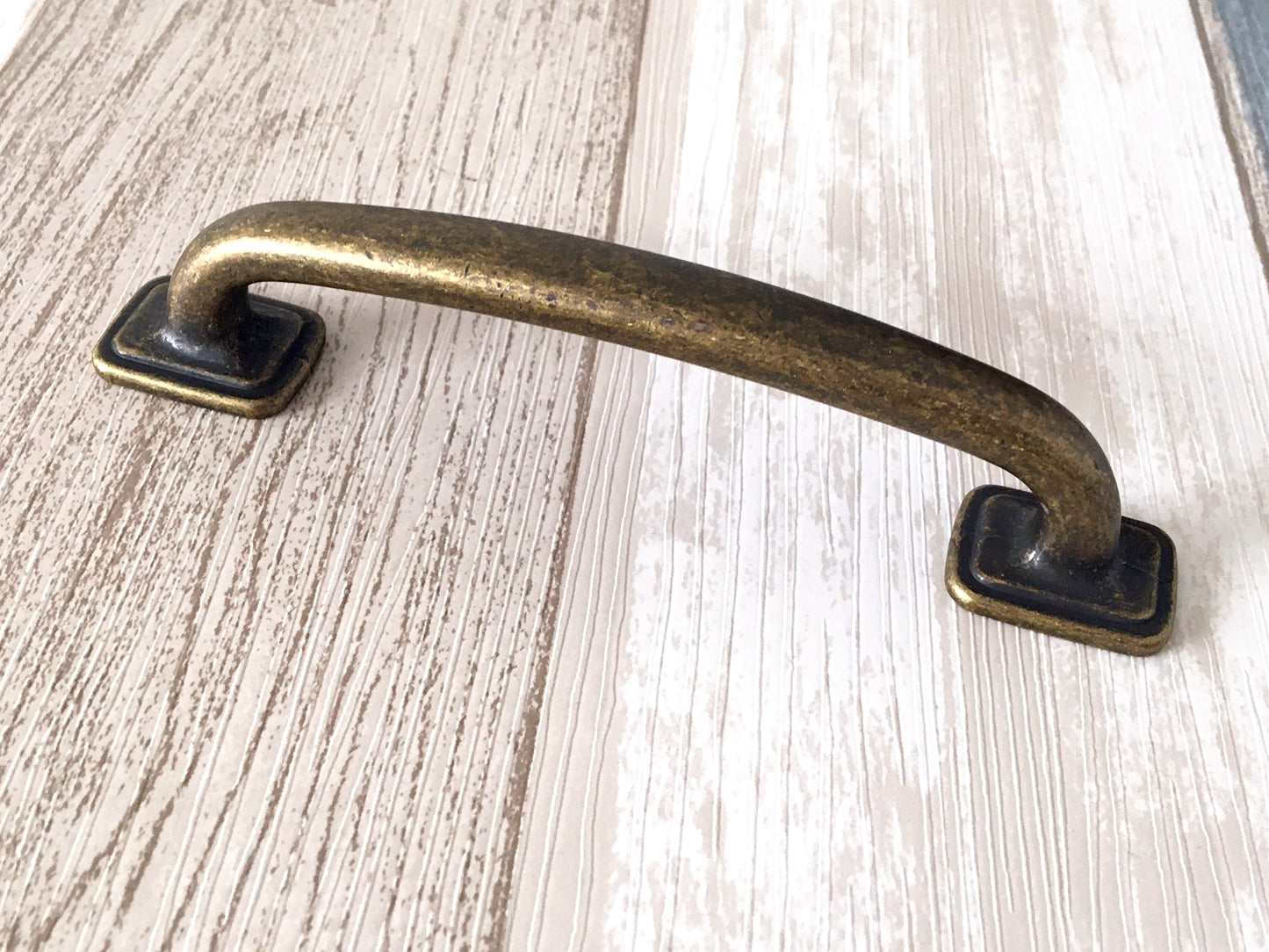 4" 5" Antique Bronze Cabinet Handle, 3.75" Cup Drawer Pull, Rustic Kitchen Hardware