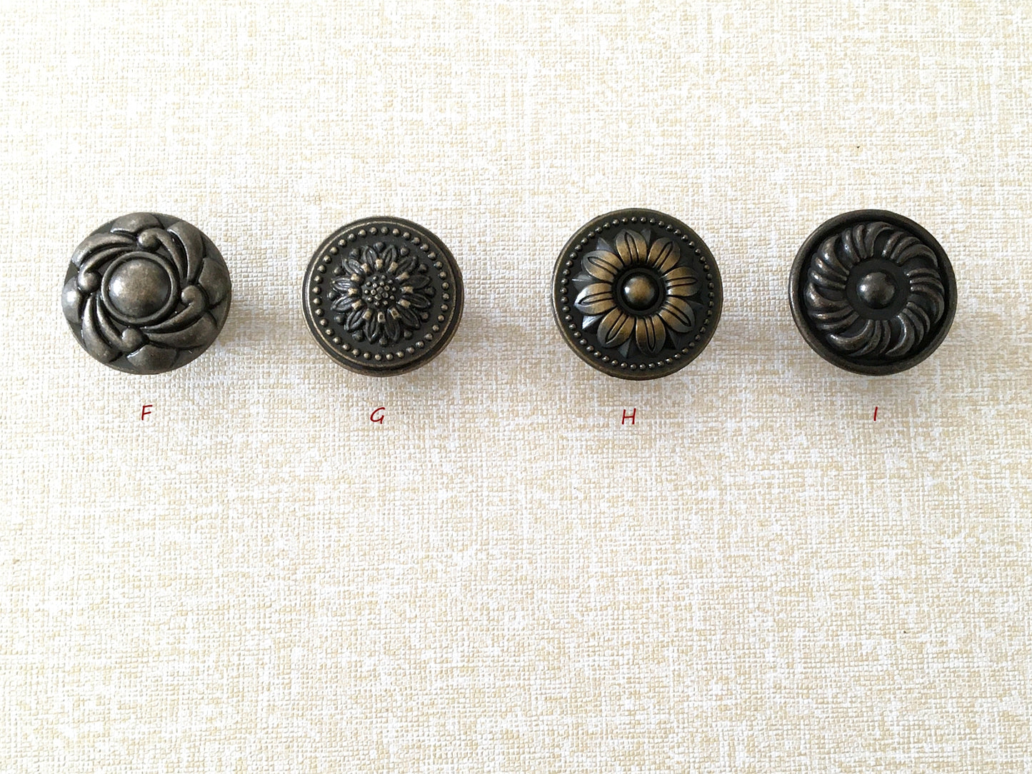 Vintage Look Drawer Knob, Cabinet Pulls Hardware, Antique Bronze