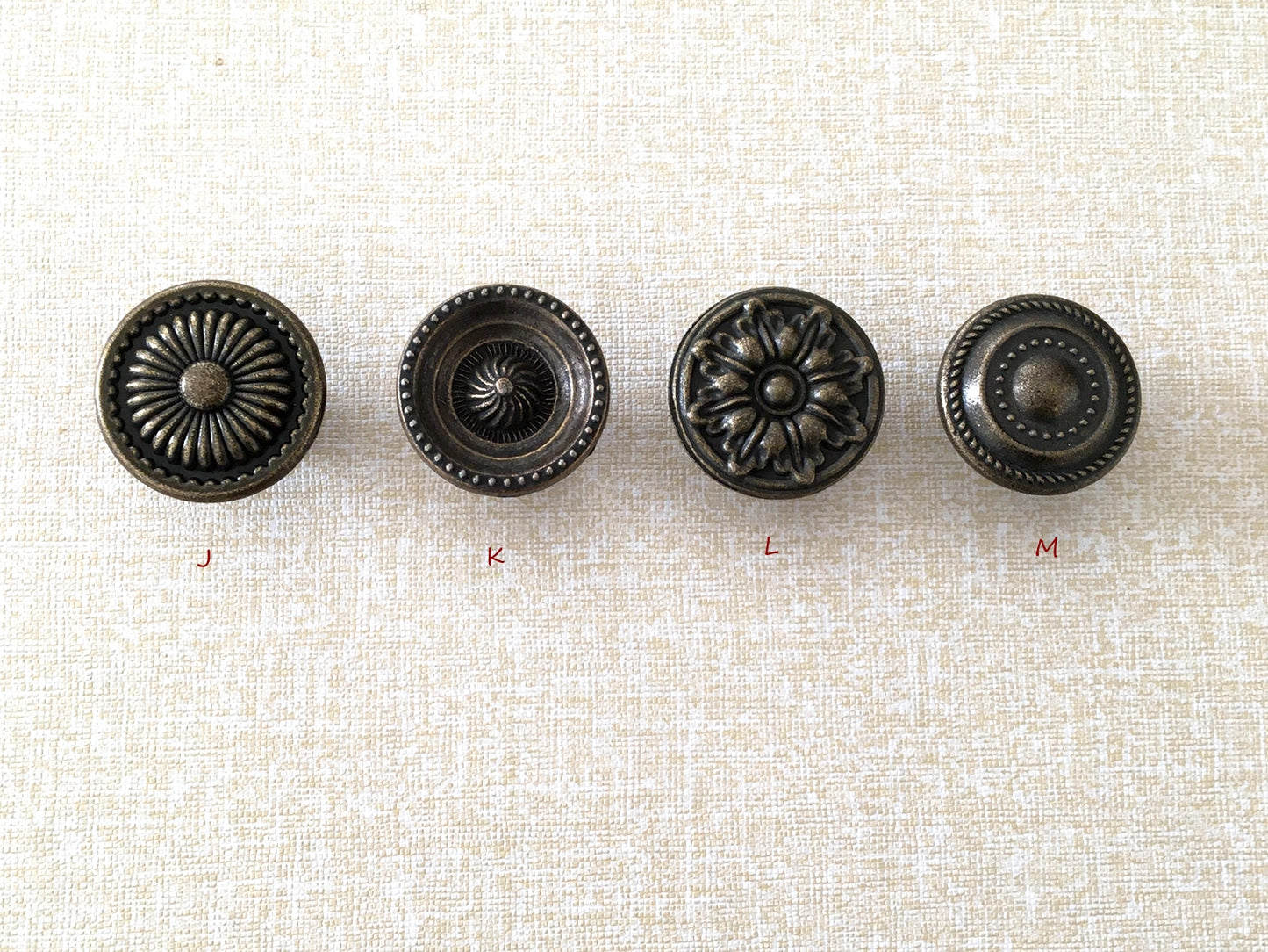Vintage Look Drawer Knob, Cabinet Pulls Hardware, Antique Bronze