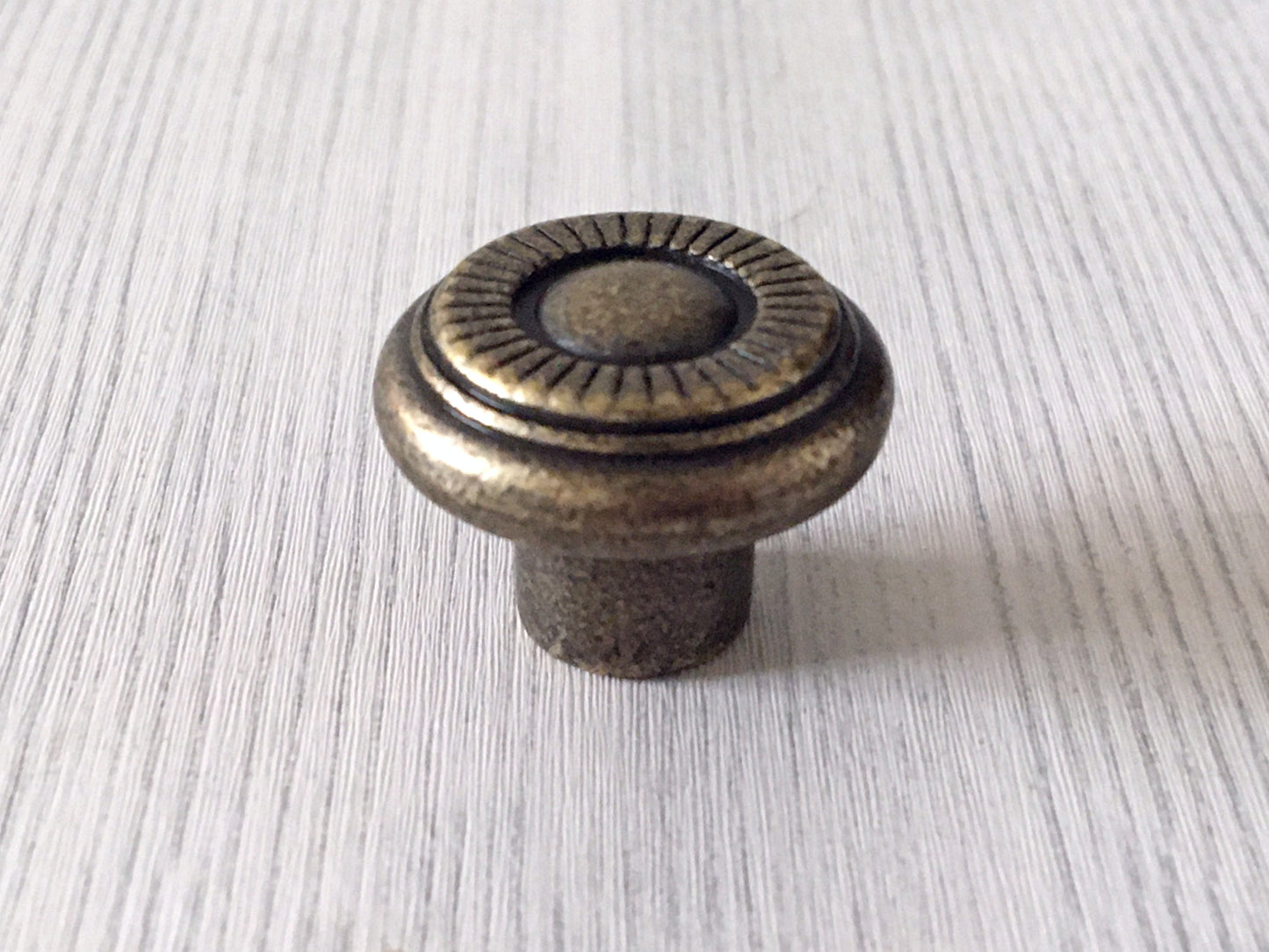 Antique Bronze Drawer Pull, Cabinet Knobs with Backplate