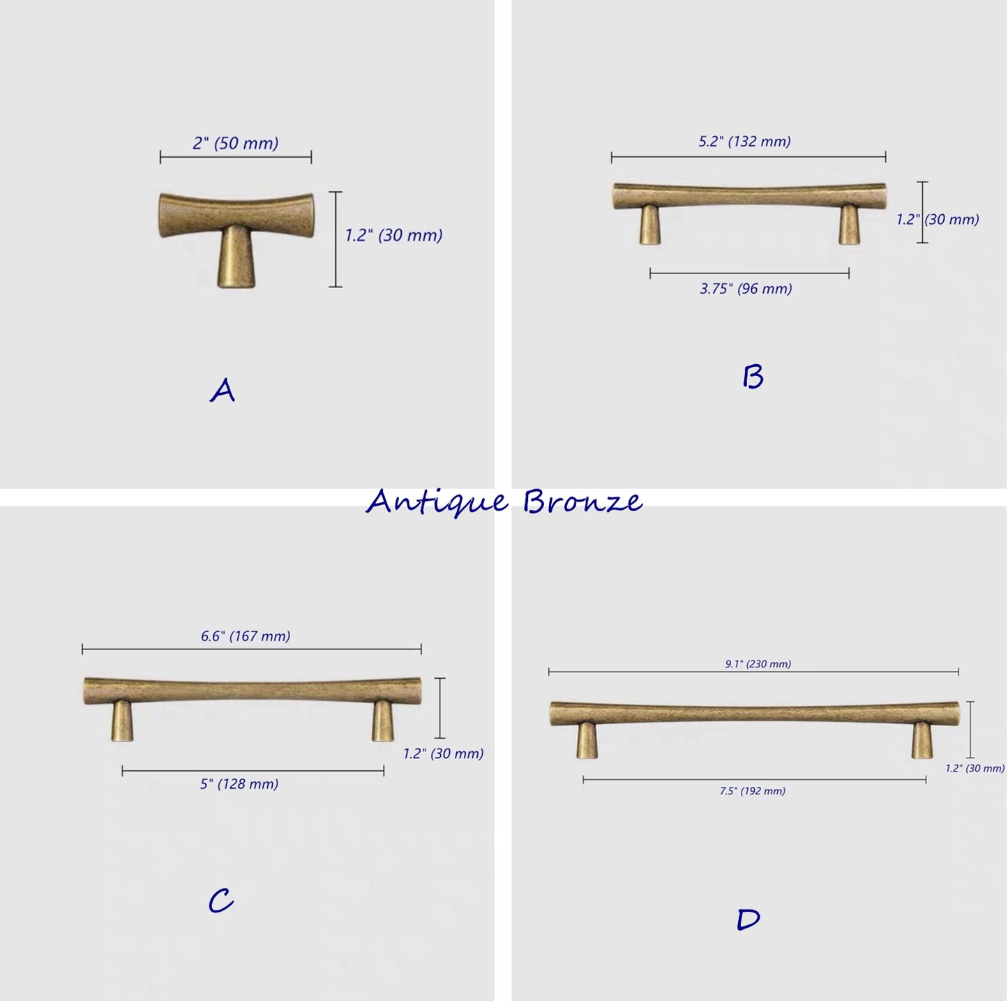 Cabinet Pulls, T-shaped Knob, Drawer Handles, Kitchen Hardware, Brushed Gold, Matte Black, Antique Bronze