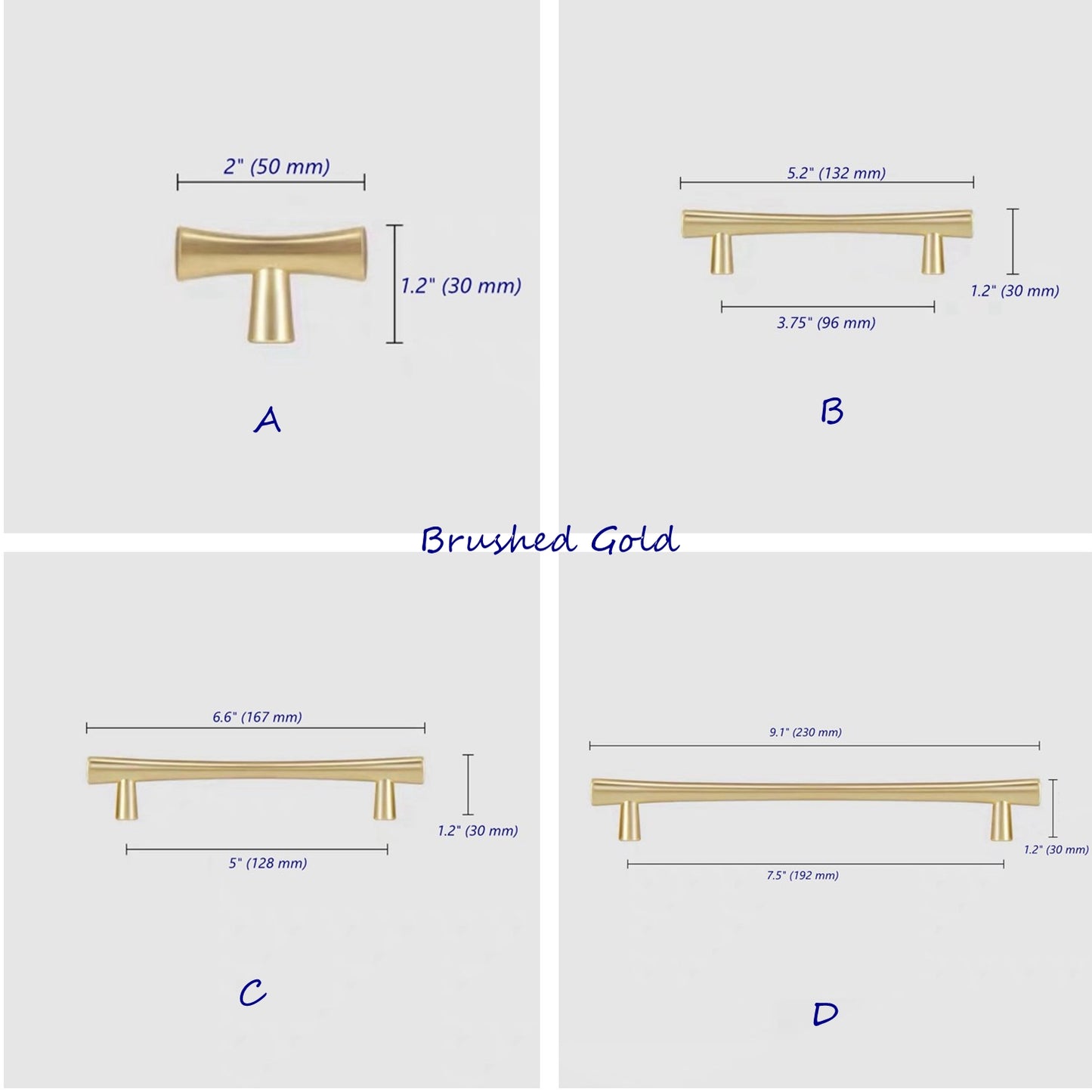 Cabinet Pulls, T-shaped Knob, Drawer Handles, Kitchen Hardware, Brushed Gold, Matte Black, Antique Bronze