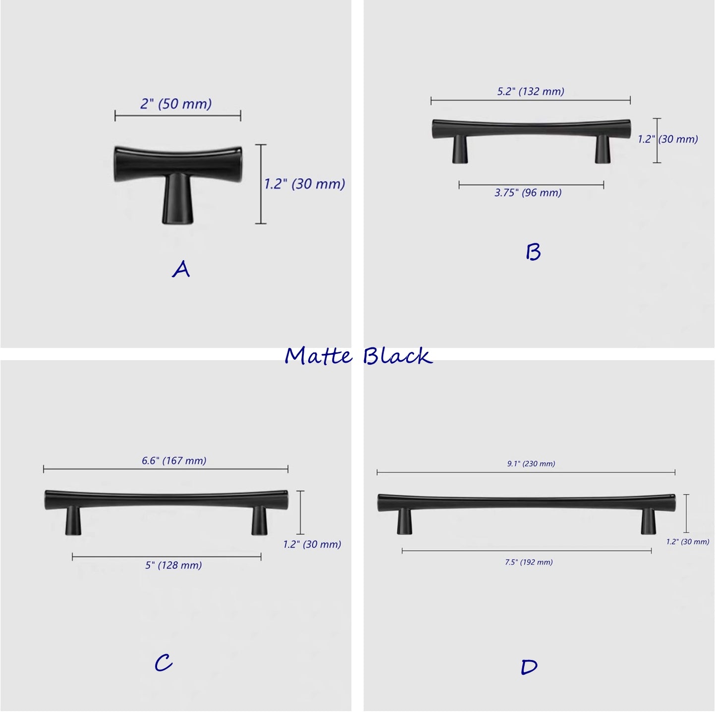 Cabinet Pulls, T-shaped Knob, Drawer Handles, Kitchen Hardware, Brushed Gold, Matte Black, Antique Bronze
