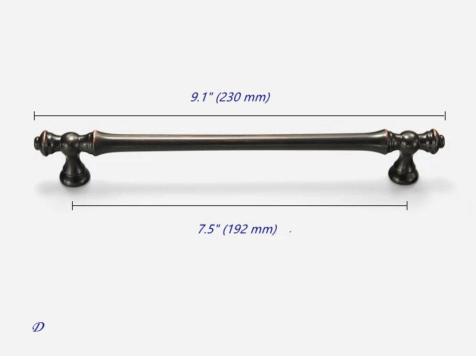 Oil Rubbed Bronze Cabinet Pull & Drawer Knob - Retro MCM Kitchen Hardware