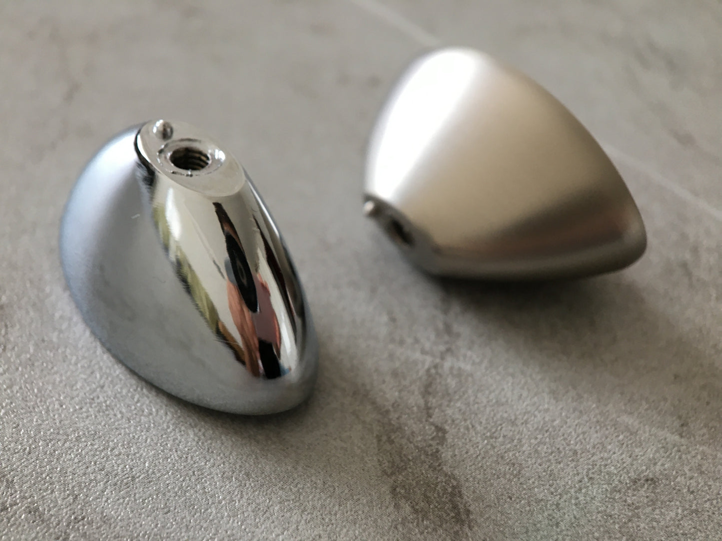 Mid Century Modern Knöpfe Chrom Oval Schubladengriff Lynn Hardware