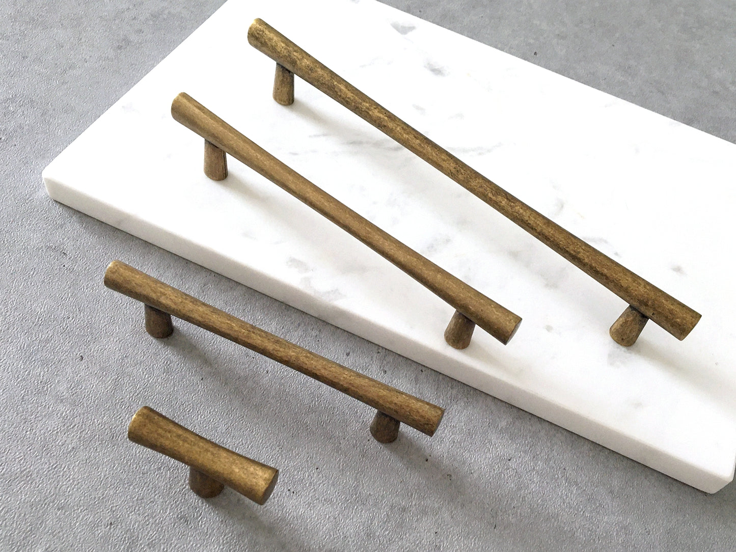 Aged Bronze Cabinet Pulls, T-shaped Knob, Drawer Handles, Kitchen Hardware