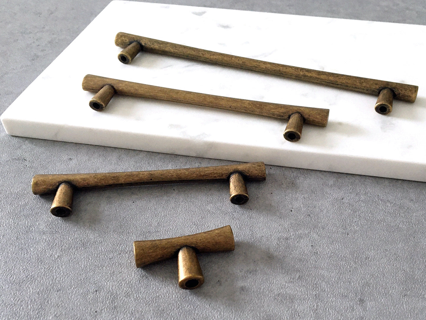 Aged Bronze Cabinet Pulls, T-shaped Knob, Drawer Handles, Kitchen Hardware