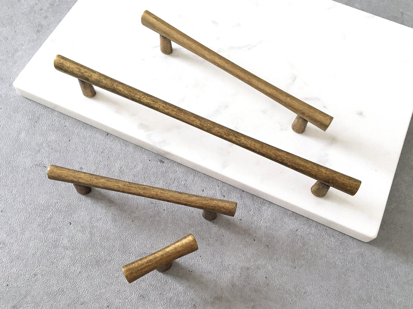 Aged Bronze Cabinet Pulls, T-shaped Knob, Drawer Handles, Kitchen Hardware