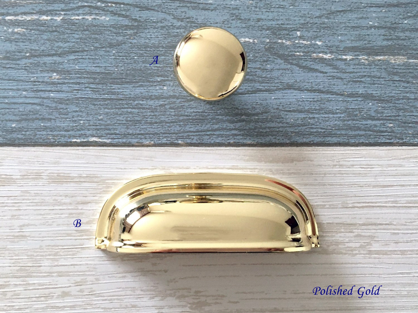 2.5" Cup Drawer Pull, Cabinet Knobs, 64 mm Centers, White Black Gold Nickel Gray