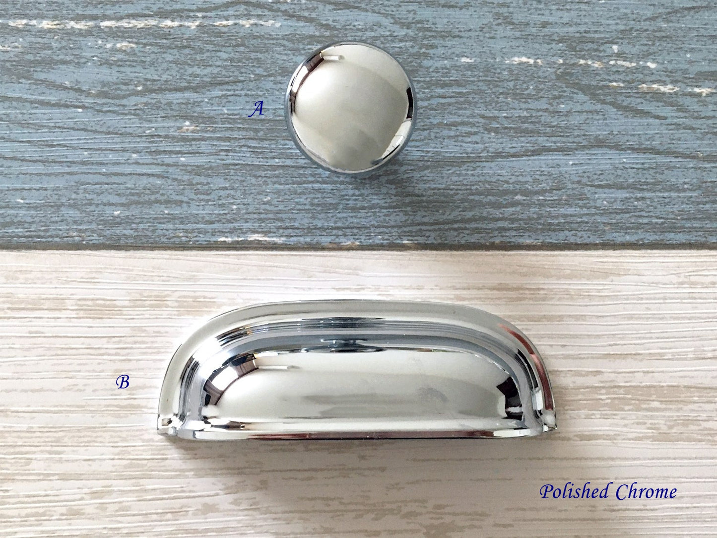 2.5" Cup Drawer Pull, Cabinet Knobs, 64 mm Centers, White Black Gold Nickel Gray