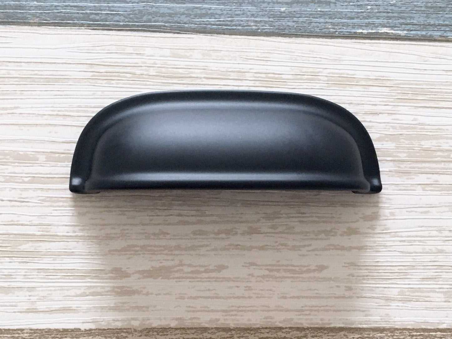 2.5" Cup Drawer Pull, Cabinet Knobs, 64 mm Centers, White Black Gold Nickel Gray
