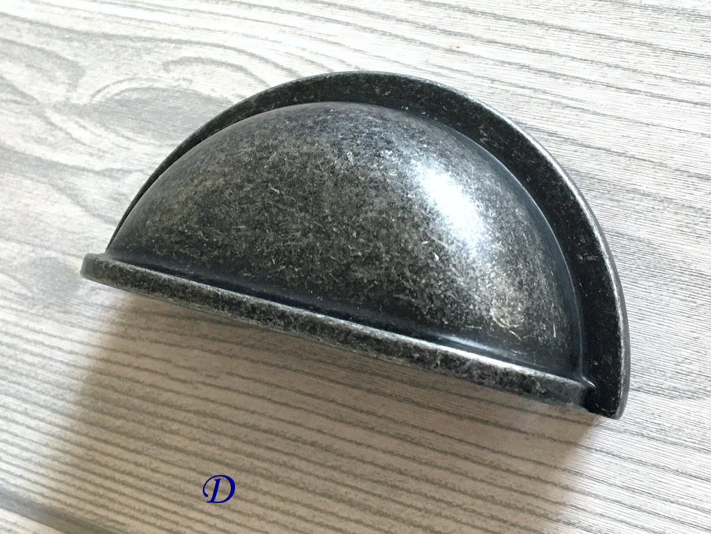 Antique Pewter Cup Drawer Pulls, Cabinet Handles