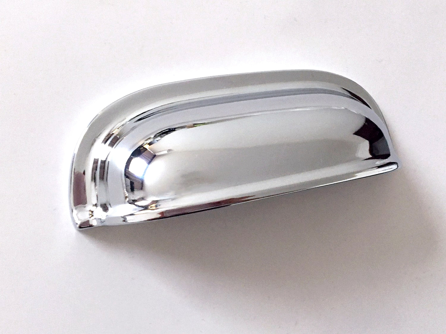 2.5" Cup Drawer Pull, Cabinet Knobs, 64 mm Centers, White Black Gold Nickel Gray