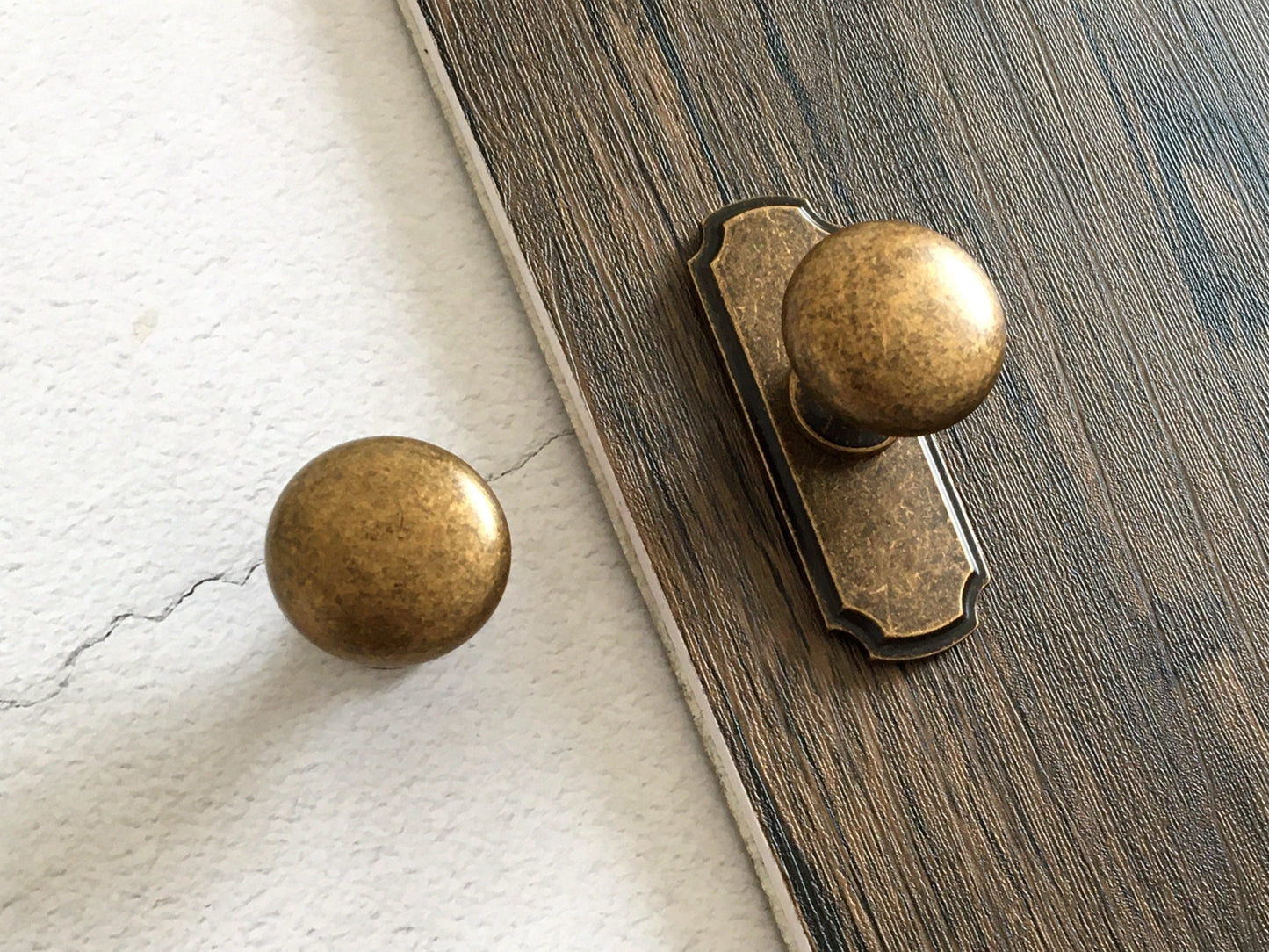 Aged Bronze Cabinet Knob Back Plate, Drawer Pulls Backplate, Rustic Kitchen Hardware