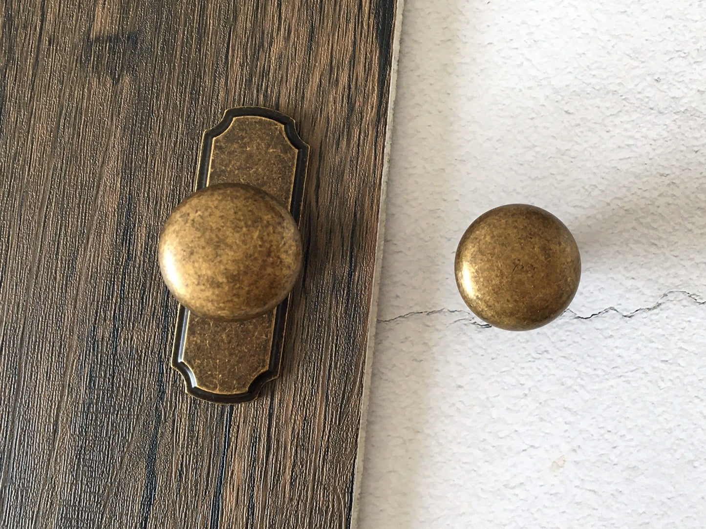 Aged Bronze Cabinet Knob Back Plate, Drawer Pulls Backplate, Rustic Kitchen Hardware