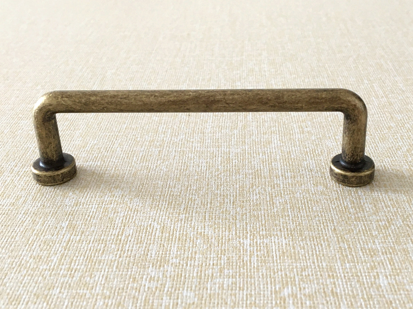 Antique Bronze Slim Cabinet D Handles, Industrial Kitchen Hardware, 3.75" 5" 7.5" Centers