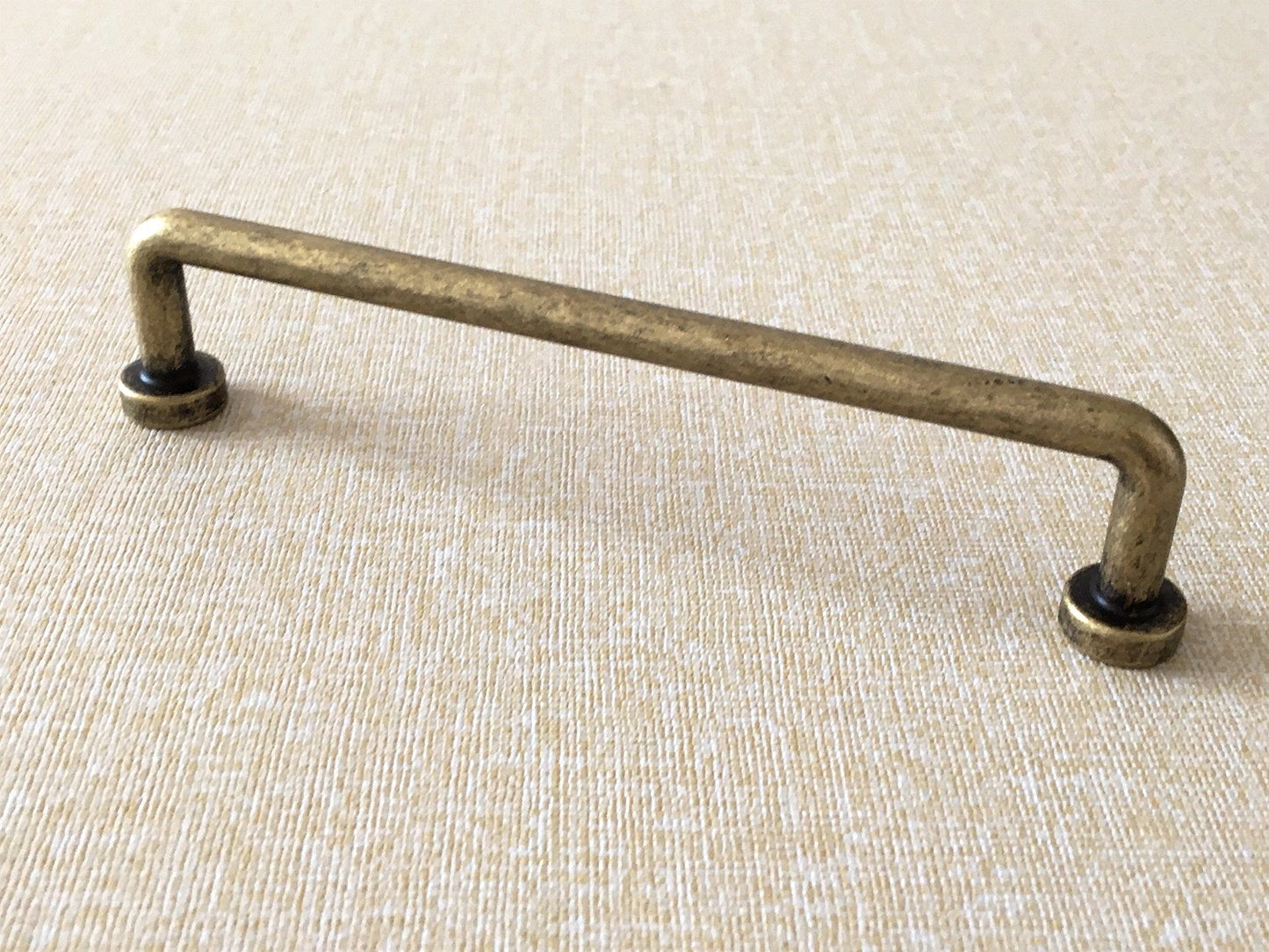 Antique Bronze Slim Cabinet D Handles, Industrial Kitchen Hardware, 3.75" 5" 7.5" Centers