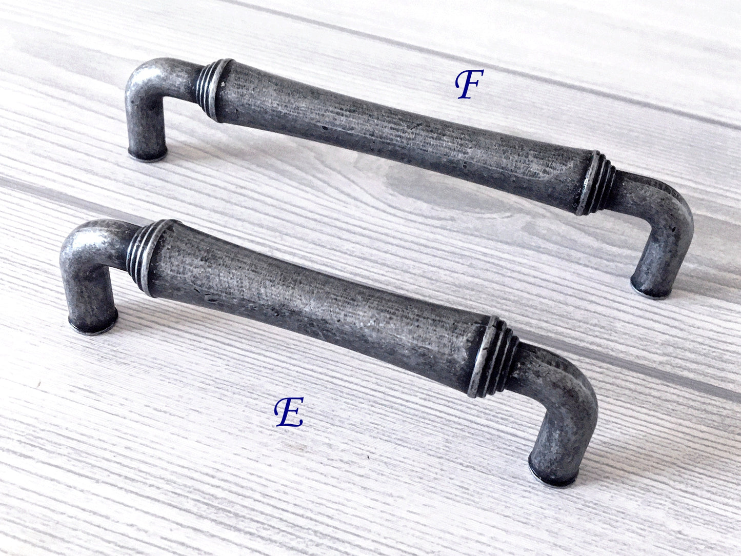 Antique Pewter Cup Drawer Pulls, Cabinet Handles