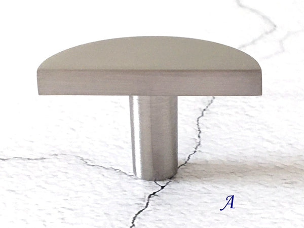 Minimalist Cabinet Knobs, Brushed Nickel Drawer Pulls, Modern Kitchen Hardware