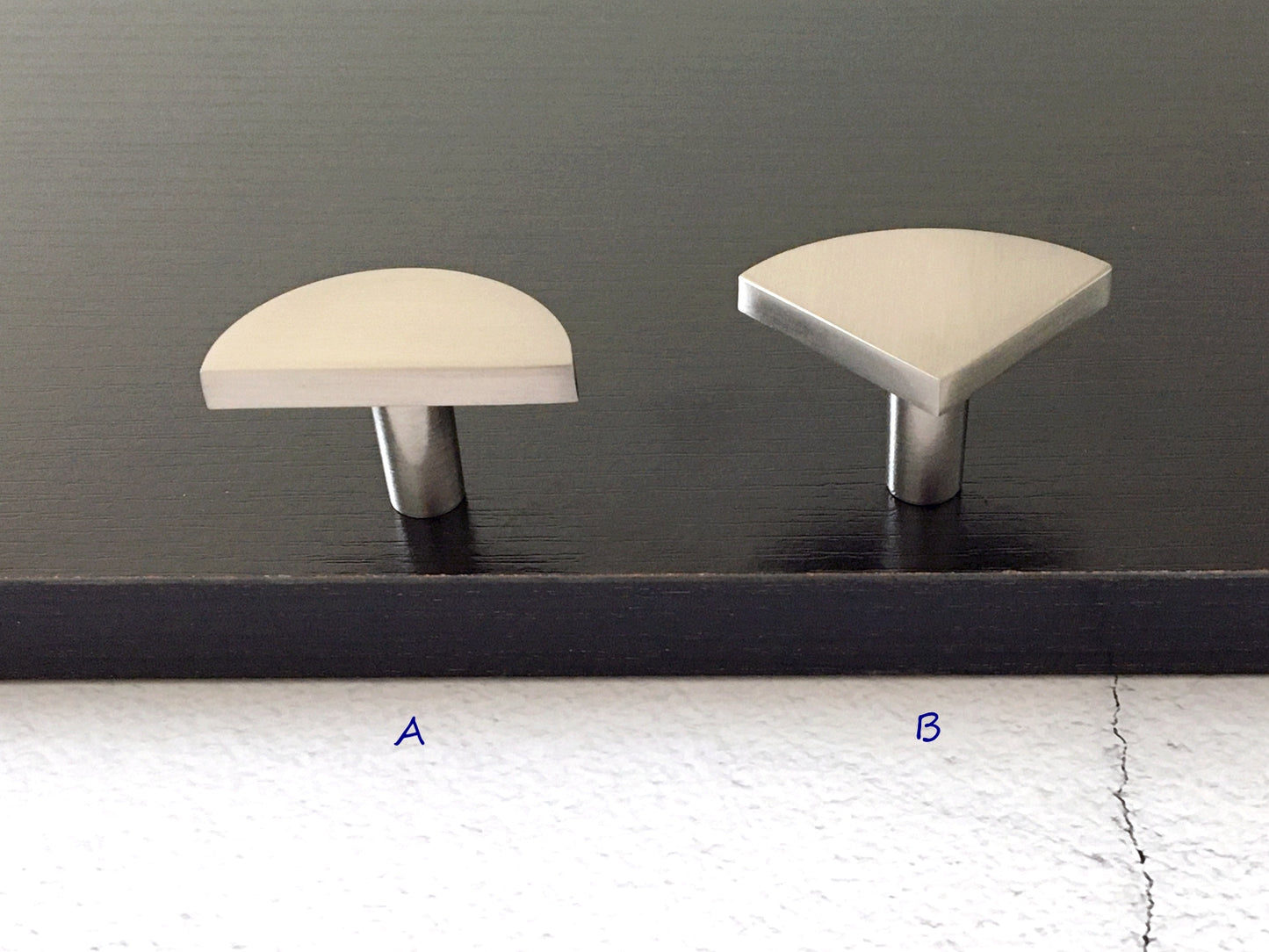 Minimalist Cabinet Knobs, Brushed Nickel Drawer Pulls, Modern Kitchen Hardware