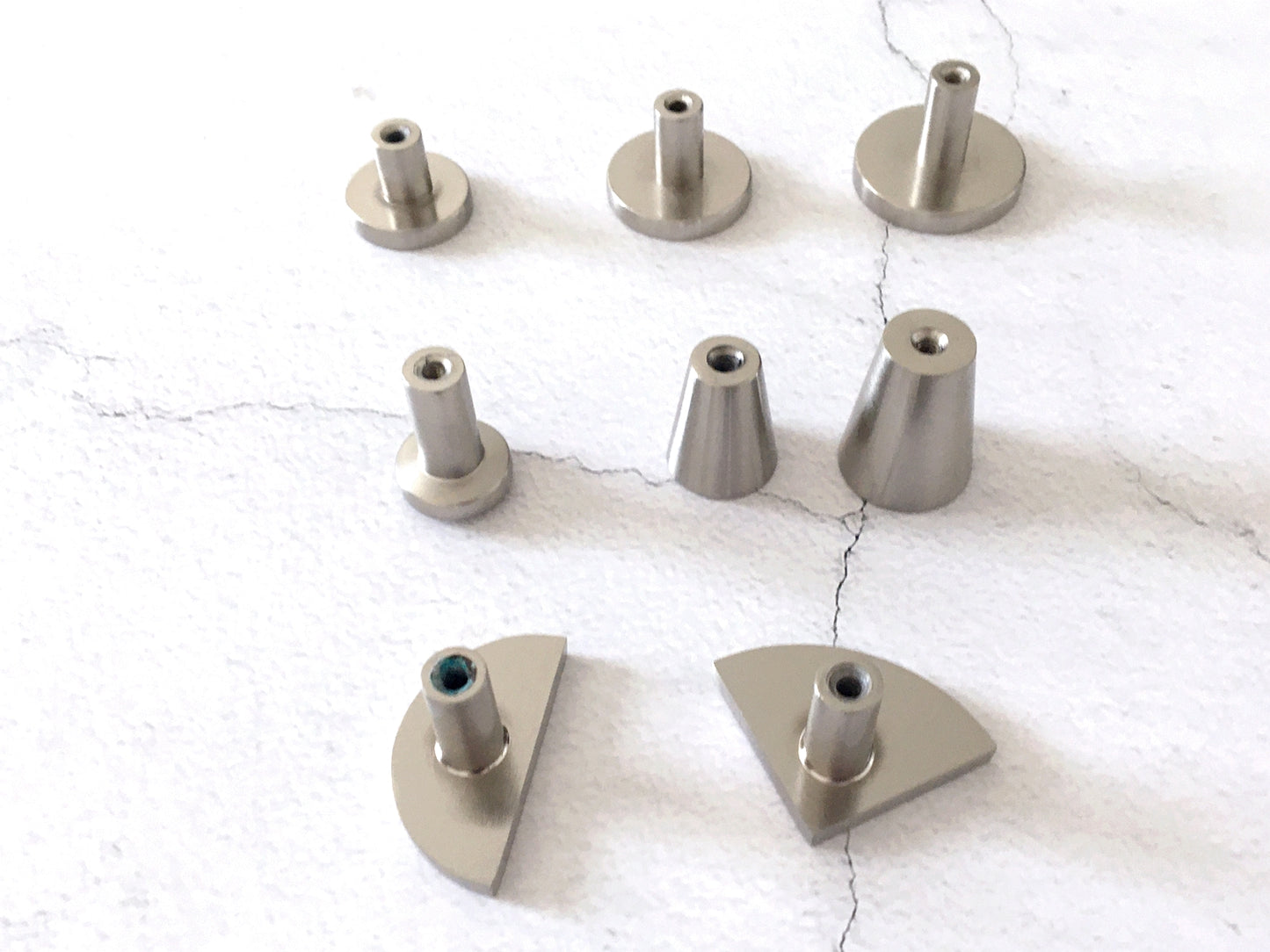 Minimalist Cabinet Knobs, Brushed Nickel Drawer Pulls, Modern Kitchen Hardware