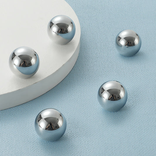 Brass Cabinet Bar Pull, Shiny Silver Drawer Knob, Polished Chrome