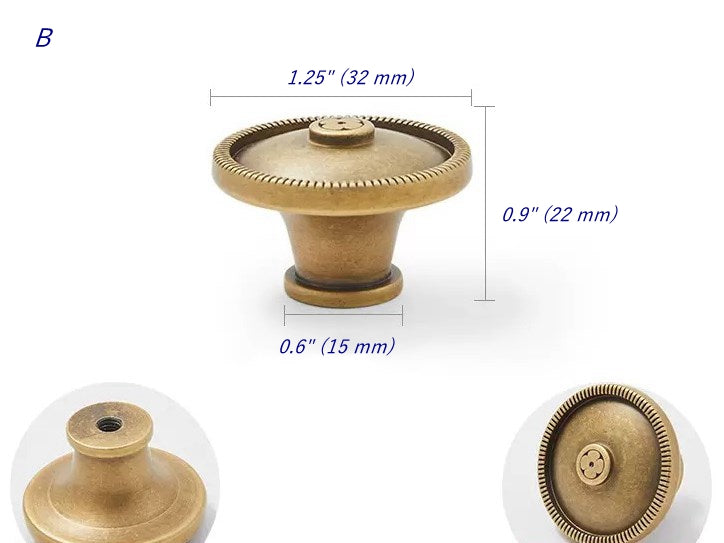 Brass T-shaped Bar Cabinet Pulls, Drawer Knobs, Antique Bronze, Kitchen Hardware